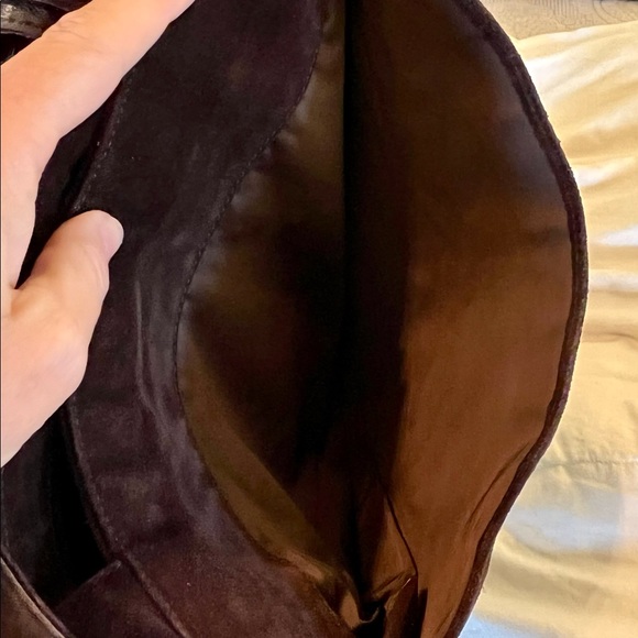 CHANEL EUC Brown Suede Shoulder Tote - Picture 10 of 11